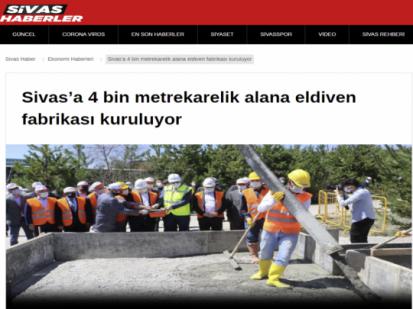 Sivas a 4 bin metrekarelik alana eldiven fabrikası kuruluyor